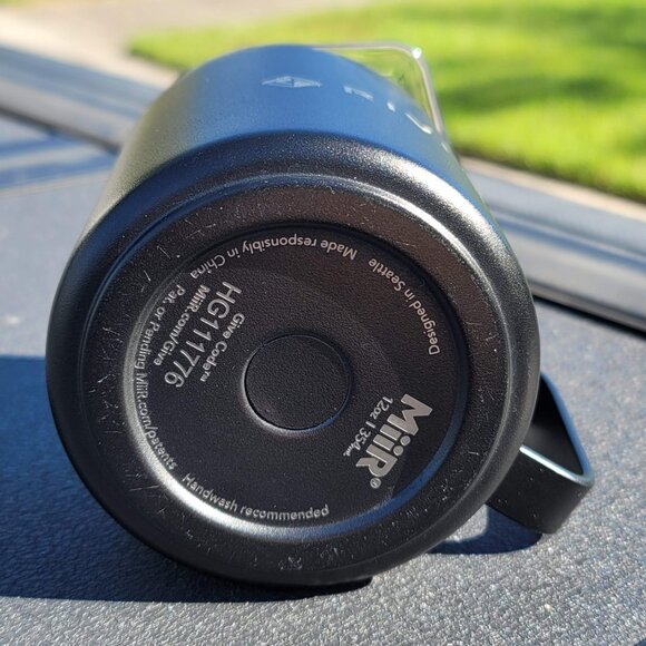 Rivian MiiR 12oz Black Stainless Insulated Coffee Tea Travel Mug Handle w/ Lid - Picture 5 of 7